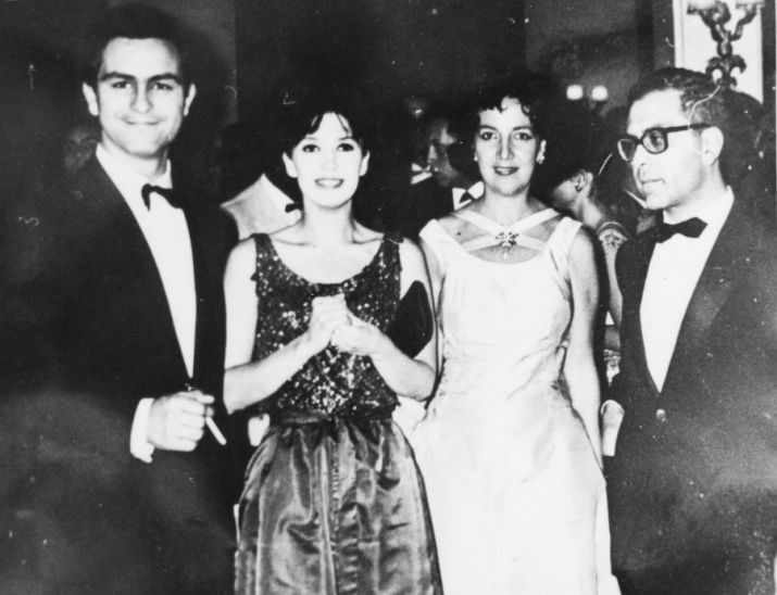 Di Benedetto, con Leonardo Favio, Beatriz Guido y Graciela Borges.