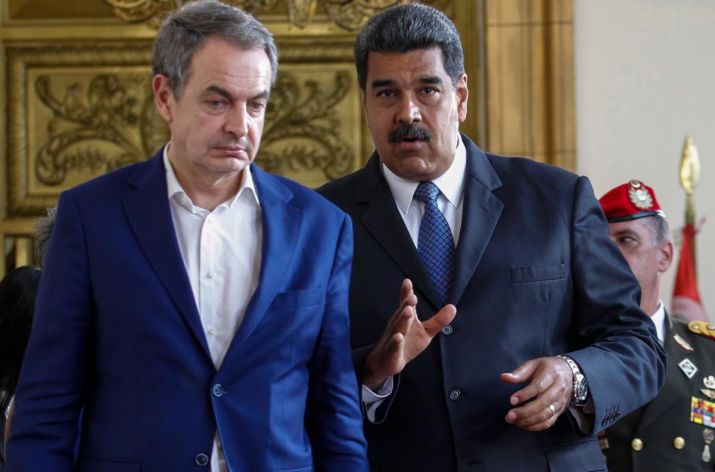 Zapatero y Nicolás Maduro.
