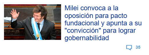 El discurso de Javier Milei reflejado en la prensa internacional