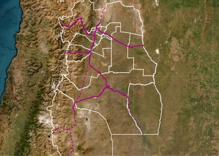 El MendoGoogle de la cobertura de comunicaciones y localidades