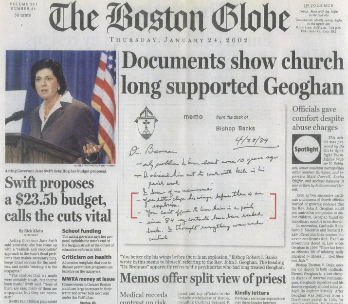 Mike Rezendes, el periodista que destapó la olla de la corrupción en la Iglesia