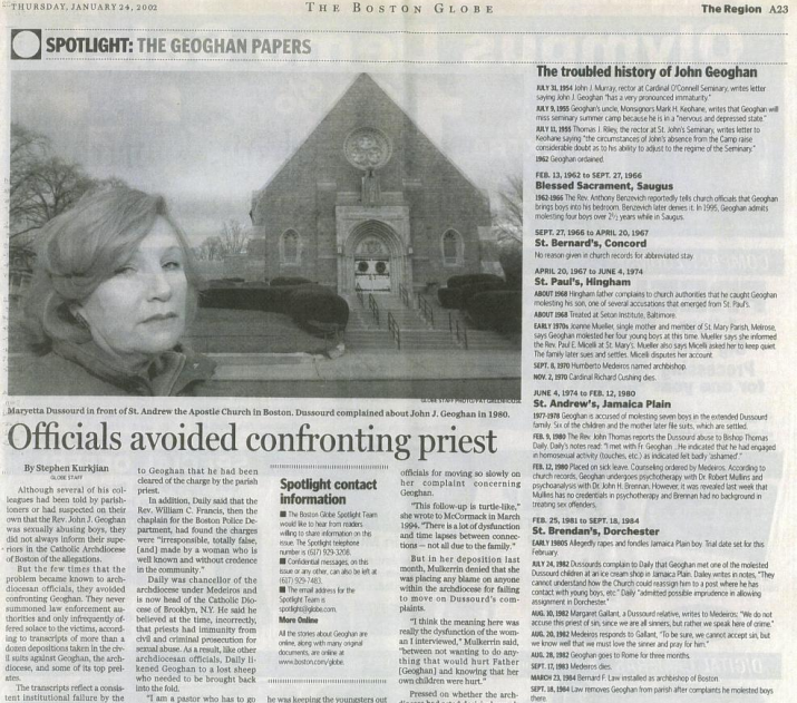 Mike Rezendes, el periodista que destapó la olla de la corrupción en la Iglesia 