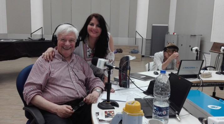 En Radio Nacional con Héctor Larrea. 2018 