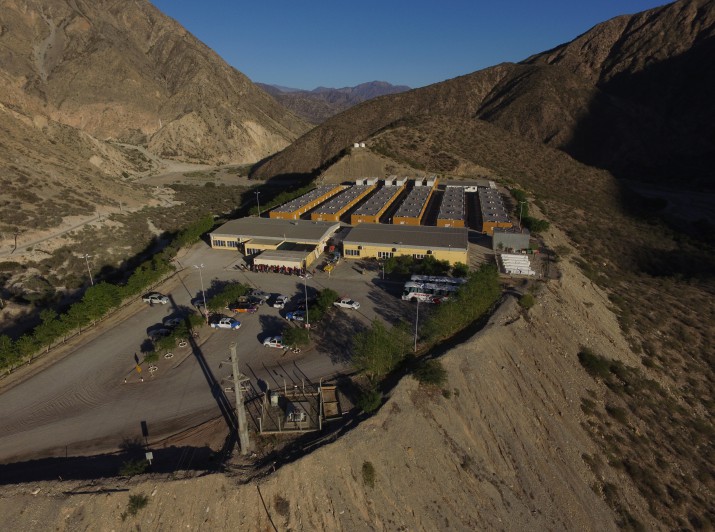 Instalaciones de la mina Gualcamayo, en San Juan.